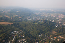 Oblique view of Turmberg in the district Durlach in Karlsruhe in the state Baden-Wuerttemberg, Germany