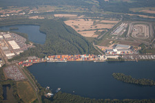 Oberwald industrial area in the district Maximiliansau in Wörth am Rhein in the state Rhineland-Palatinate, Germany