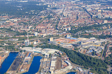 MOCOPINUS plant Karlsruhe on Rheinhafenstr in the district Mühlburg in Karlsruhe in the state Baden-Wuerttemberg, Germany