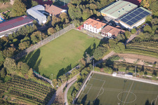 Aerial view of South Baden Sports School in the district Steinbach in Baden-Baden in the state Baden-Wuerttemberg, Germany