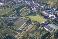 Oblique view of South Baden Sports School in the district Steinbach in Baden-Baden in the state Baden-Wuerttemberg, Germany
