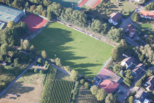 Ensemble of sports grounds of Suedbadischen Sportschule in the district Steinbach in Baden-Baden in the state Baden-Wurttemberg, Germany out of the air