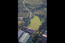 South Baden Sports School in the district Steinbach in Baden-Baden in the state Baden-Wuerttemberg, Germany seen from above
