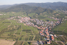 District Eisental in Bühl in the state Baden-Wuerttemberg, Germany from the plane