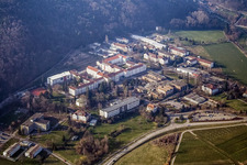 Landeck State Psychiatric Hospital in Klingenmünster in the state Rhineland-Palatinate, Germany viewn from the air