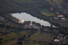 Buchtzig bathing lake in the district Bruchhausen in Ettlingen in the state Baden-Wuerttemberg, Germany