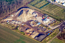 Construction waste recycling from Gaudier in the district Minderslachen in Kandel in the state Rhineland-Palatinate, Germany