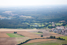 Soufflenheim in the state Bas-Rhin, France from the plane