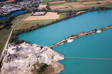 Quarry lake in Sessenheim in the state Bas-Rhin, France
