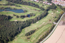 Baden-Baden Golf Club Soufflenheim in Soufflenheim in the state Bas-Rhin, France from the plane