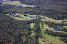 Baden-Baden Golf Club Soufflenheim in Soufflenheim in the state Bas-Rhin, France seen from a drone