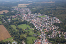 Bird's eye view of Schirrhoffen in the state Bas-Rhin, France