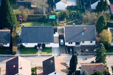 Bird's eye view of Zeppelinstr in Kandel in the state Rhineland-Palatinate, Germany