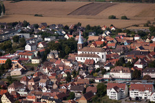 Aerial photograpy of Hochfelden in the state Bas-Rhin, France