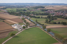 Aerial photograpy of Lupstein in the state Bas-Rhin, France