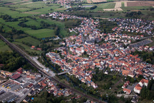 Town View of the streets and houses of the residential areas in Dettwiller in Grand Est, France