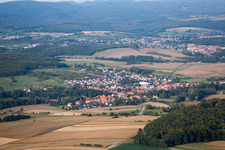 Bird's eye view of Engwiller in the state Bas-Rhin, France
