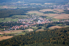 Drone image of Engwiller in the state Bas-Rhin, France
