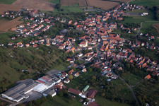 Bird's eye view of Mietesheim in the state Bas-Rhin, France