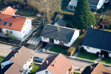 Aerial view of Zeppelinstr in Kandel in the state Rhineland-Palatinate, Germany