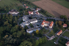 Morsbronn-les-Bains in the state Bas-Rhin, France viewn from the air