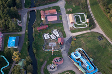 Gunstett in the state Bas-Rhin, France from a drone