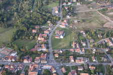 Drone image of Merkwiller-Pechelbronn in the state Bas-Rhin, France