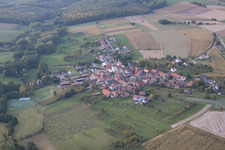 Drone recording of Keffenach in the state Bas-Rhin, France