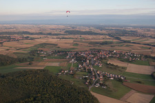 Drone image of Keffenach in the state Bas-Rhin, France