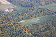 Keffenach in the state Bas-Rhin, France from the drone perspective