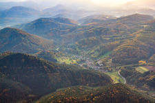 Village view in the Palatinate Forest in Vorderweidenthal in the state Rhineland-Palatinate, Germany