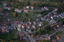 Erlenbach bei Dahn in the state Rhineland-Palatinate, Germany from above