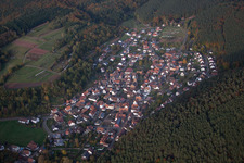 Vorderweidenthal in the state Rhineland-Palatinate, Germany viewn from the air