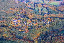 Oblique view of Eichwald holiday village in the district Gossersweiler in Gossersweiler-Stein in the state Rhineland-Palatinate, Germany