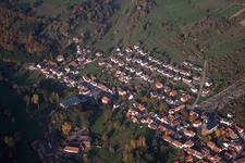 Aerial view of Lembach in the state Bas-Rhin, France