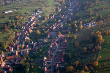 Langensoultzbach in the state Bas-Rhin, France out of the air