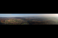 Panorama in Langensoultzbach in the state Bas-Rhin, France