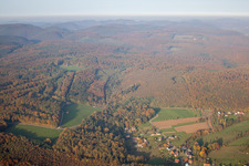 Drone image of Nehwiller-près-Wœrth in the state Bas-Rhin, France