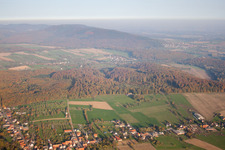 Aerial photograpy of Nehwiller-près-Wœrth in the state Bas-Rhin, France