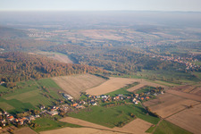 Oblique view of Nehwiller-près-Wœrth in the state Bas-Rhin, France
