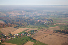 Nehwiller-près-Wœrth in the state Bas-Rhin, France from above