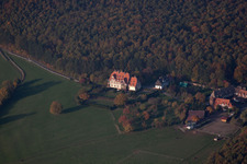 Niederbronn-les-Bains in the state Bas-Rhin, France from the plane