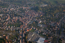 Drone image of Reichshoffen in the state Bas-Rhin, France