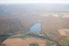 Reichshoffen in the state Bas-Rhin, France from a drone