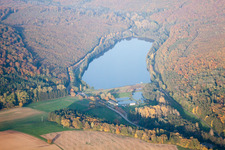 Reichshoffen in the state Bas-Rhin, France seen from a drone