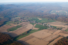 Frœschwiller in the state Bas-Rhin, France out of the air