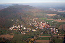 Gœrsdorf in the state Bas-Rhin, France out of the air