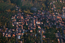 Drone image of Lampertsloch in the state Bas-Rhin, France