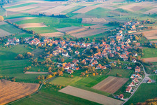 Memmelshoffen in the state Bas-Rhin, France from a drone