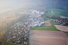Drachenbronn-Birlenbach in the state Bas-Rhin, France seen from above